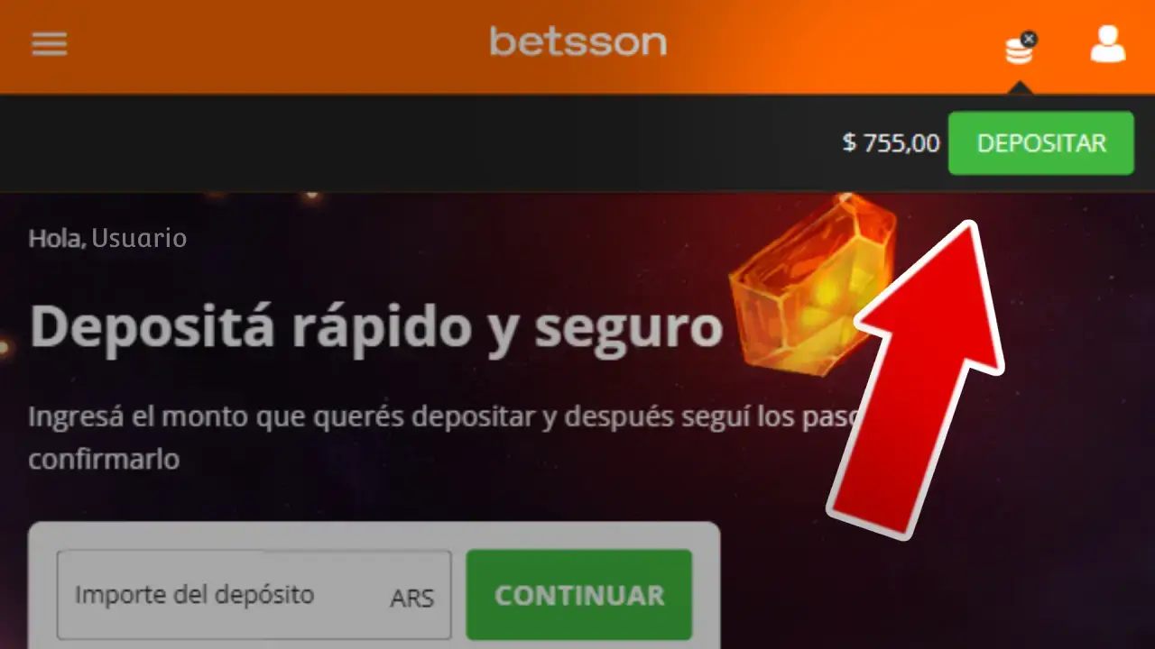 como depositar en betsson 
